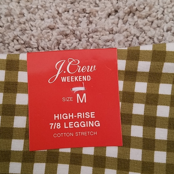 J.Crew gingham slim fit high rise leggings - Picture 7 of 8